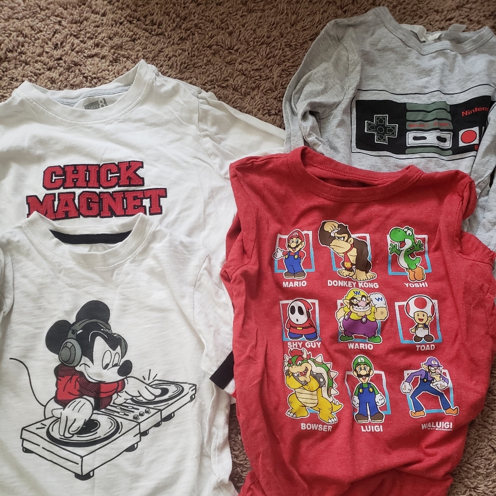 4 shirts